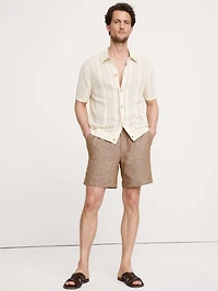 7" Linen Pull-On Short