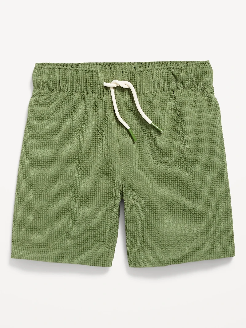 Textured Swim Trunks for Toddler Boys
