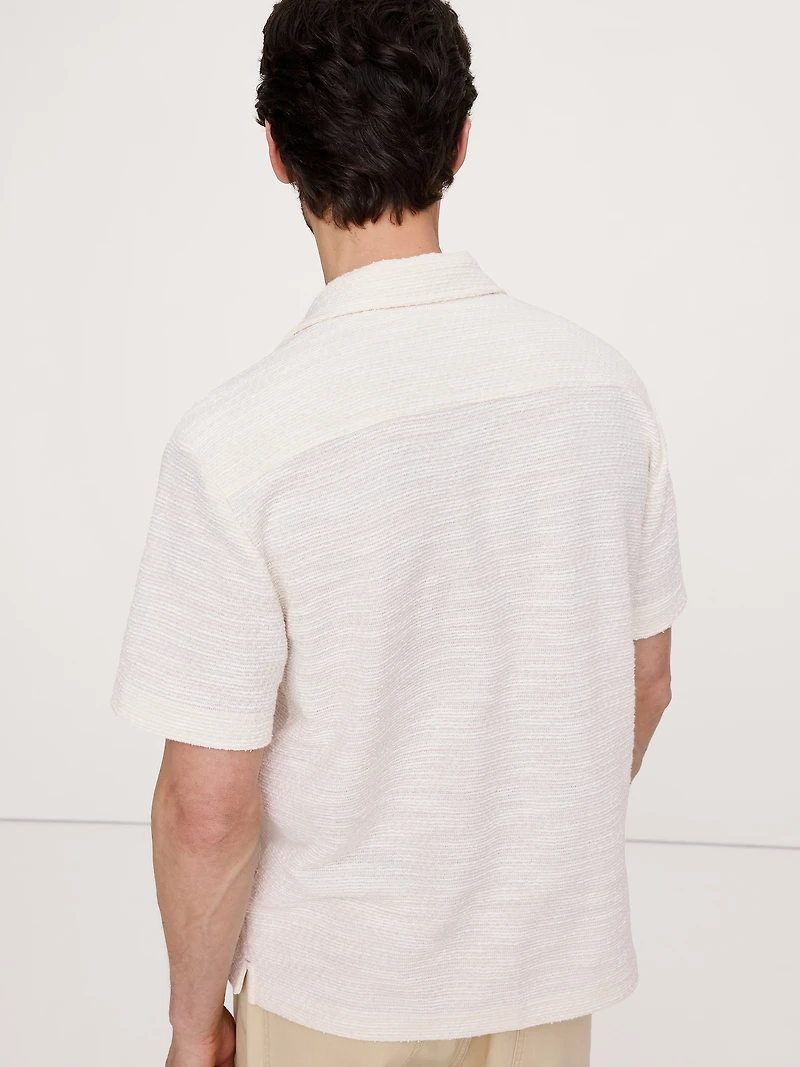 Textured Knit Resort Shirt