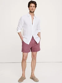 5" Linen Pull-On Short