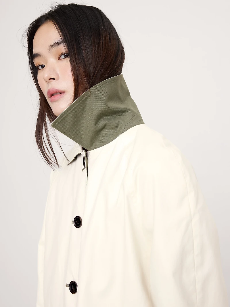 Short Reversible Cotton Car Coat
