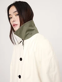 Short Reversible Cotton Car Coat