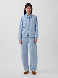 Denim Stripe Chore Jacket