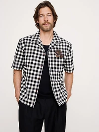 Relaxed-Fit Embroidered Cotton Resort Shirt