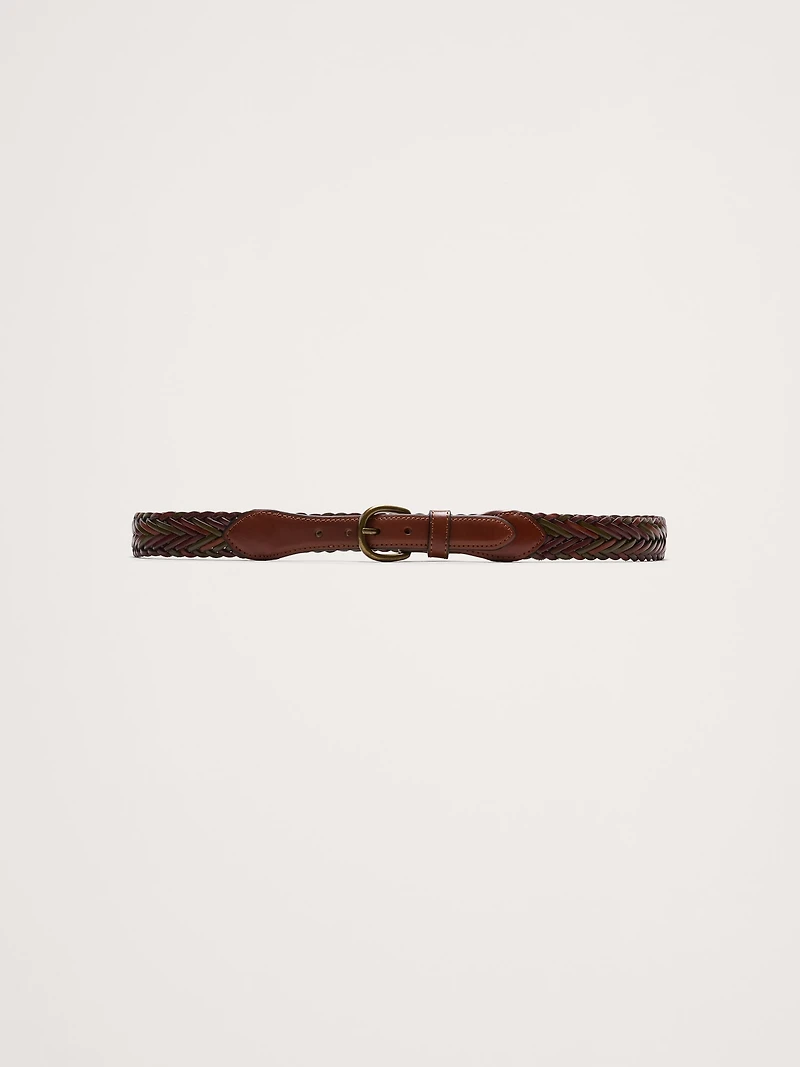 Braided Leather Belt