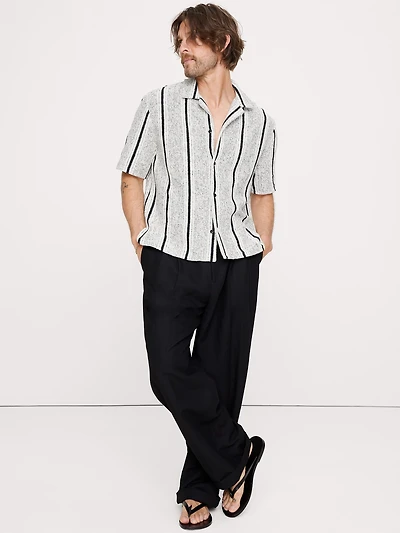 Relaxed-Fit Striped Resort Shirt