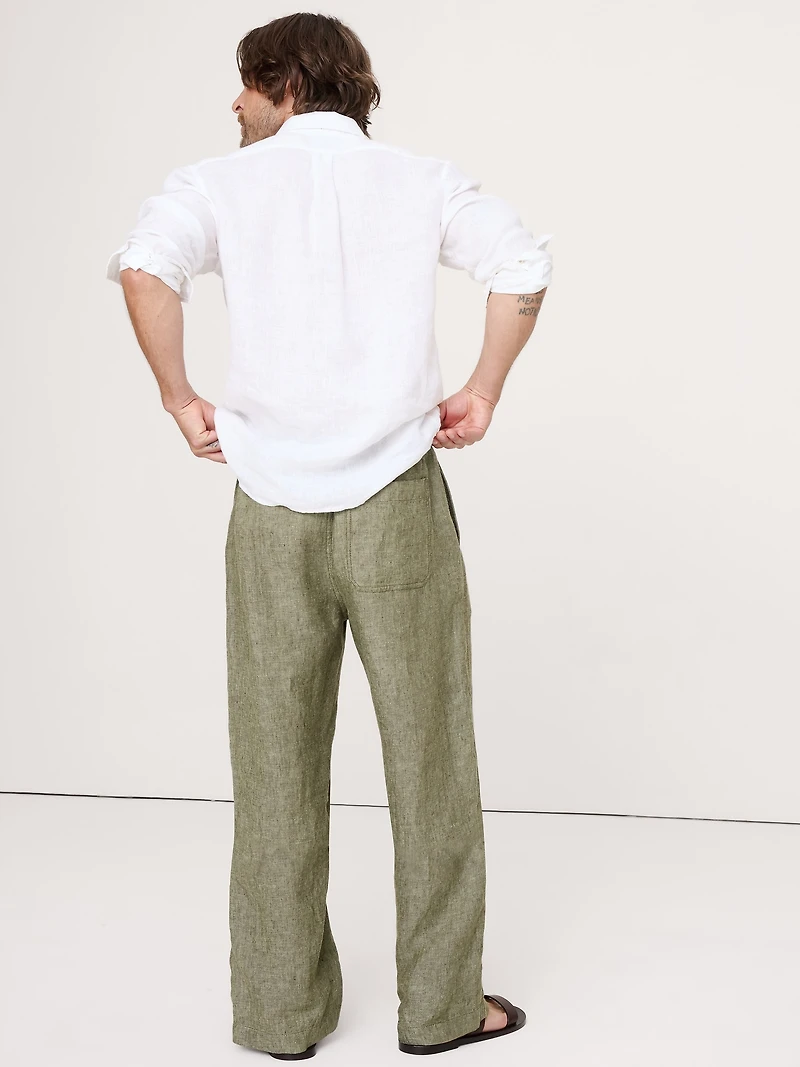 Relaxed Linen Pull-on Beach Pant