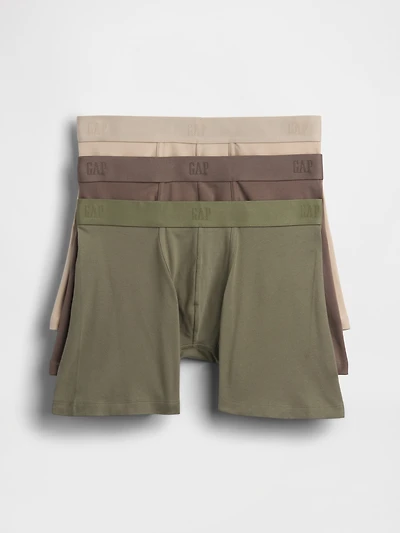 5" Organic Stretch Cotton Boxer Briefs