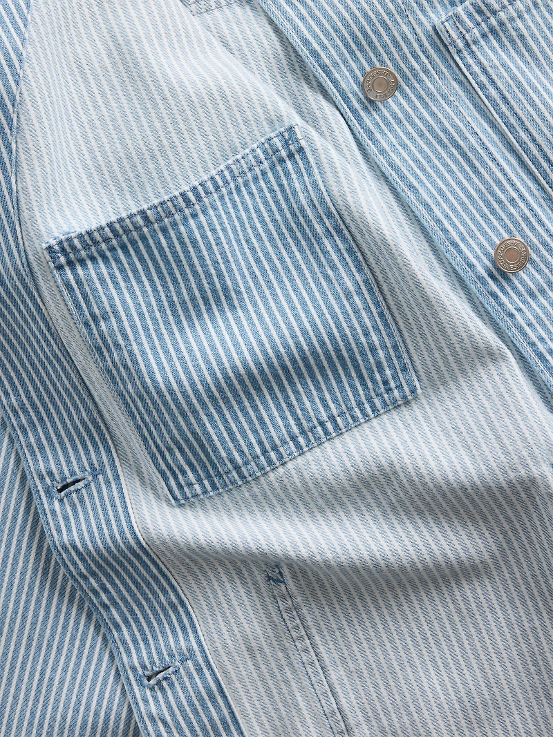 Denim Stripe Chore Jacket