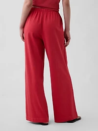 Knit Wide-Leg Pants