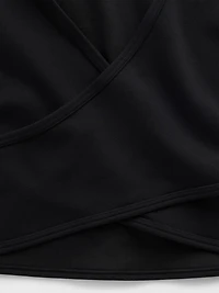 GapFit Smooth Reversible Wrap Crop Top