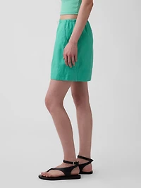 6" Linen-Blend Easy Shorts