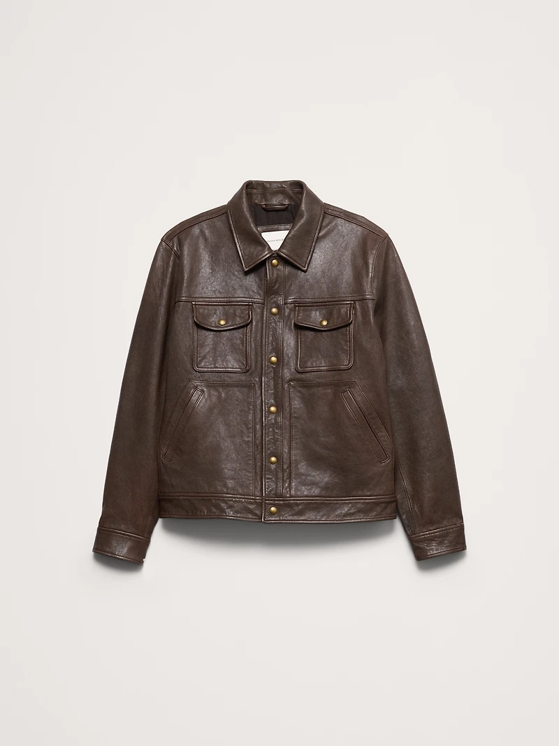 Leather Trucker Jacket