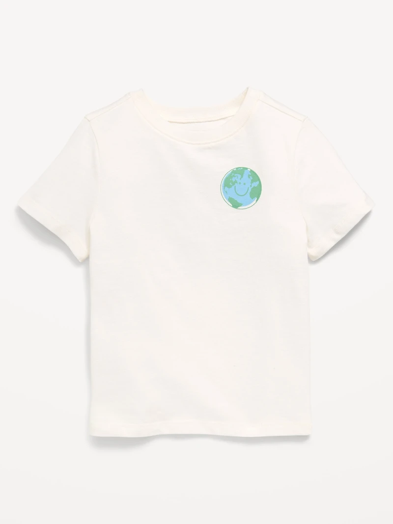 T-shirt à manches courtes imprimé unisexe pour tout-petit