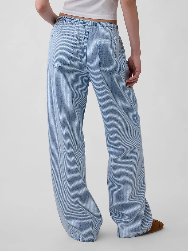 Low Rise UltraSoft Easy '90s Loose Stripe Jeans