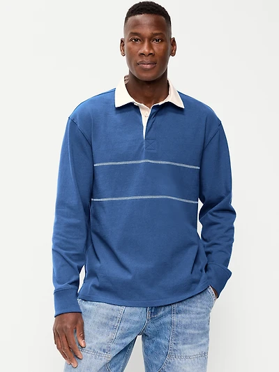 Color-Block Rugby Polo