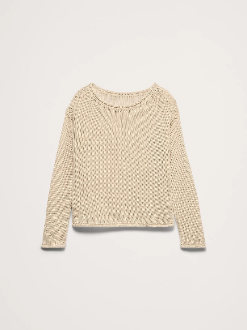 Heirloom Linen Boatneck Sweater