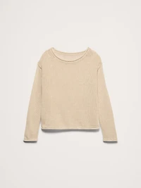 Heirloom Linen Boatneck Sweater
