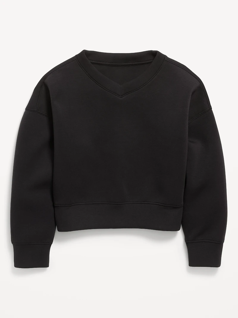 Bounce Fleece V-Neck Sweatshirt for Girls