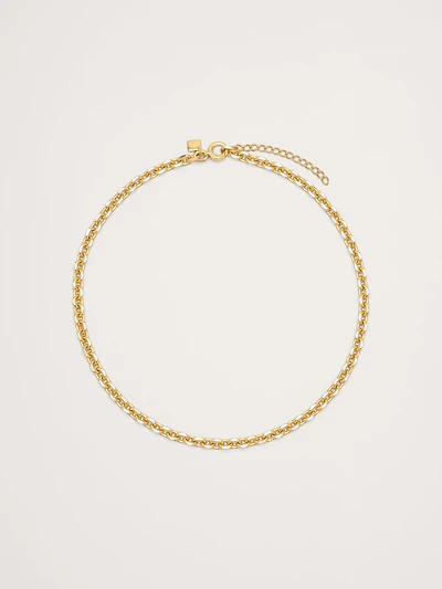 Mini Oval Link Chain Necklace