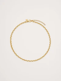 Mini Oval Link Chain Necklace