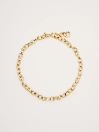Double Oval Link Chain Necklace