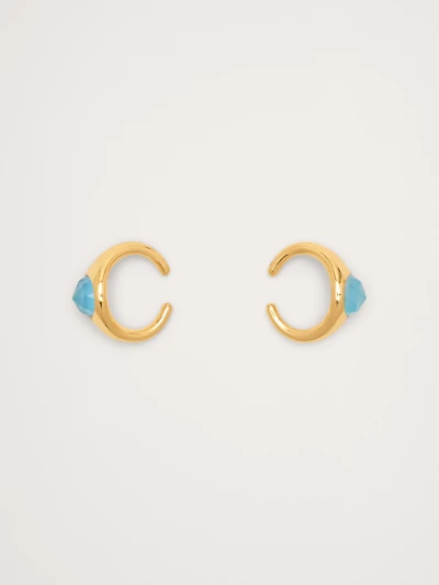 Blue Chalcedony Ear Cuff
