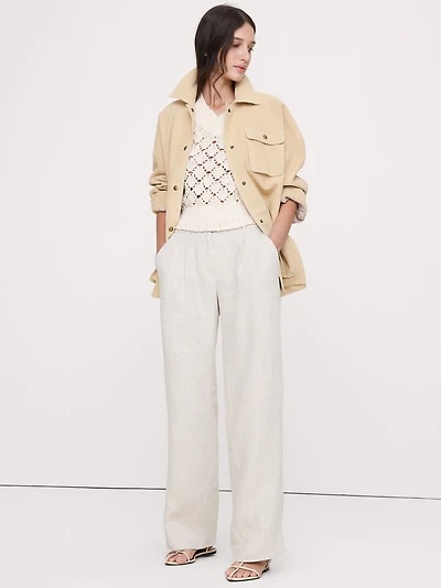 The Soho Wide-Leg Pant Linen