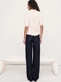 Georgette Tie-Back Blouse