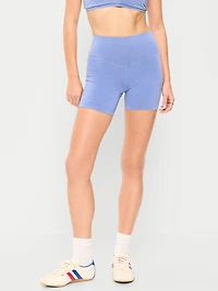 High-Waisted PowerChill Biker Shorts - 5-inch inseam