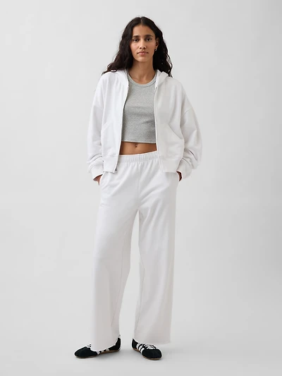 VintageSoft Terry Wide-Leg Sweatpants