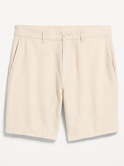 Slim Linen-Blend Rotation Chino Shorts - 8-inch inseam