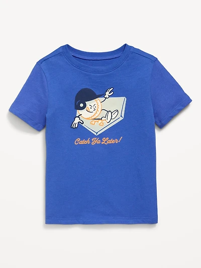 T-shirt à manches courtes imprimé unisexe pour tout-petit