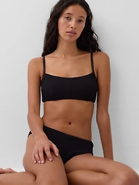 Scoop-Neck Rib Bikini Top