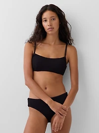 Scoop-Neck Rib Bikini Top