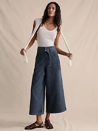Ultra-High Rise Lightweight Culotte Jean