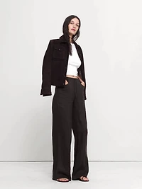 The Studio Wide-Leg Drawstring Pant Linen
