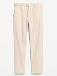 90's Straight-Fit Linen-Blend Dress Pants