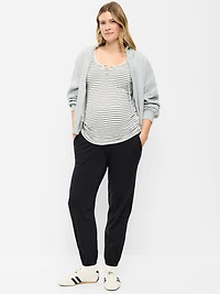 Pantalon de jogging en molleton à taille rabattable maternit