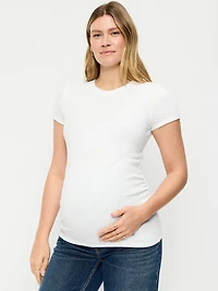 T-shirt ajusté à manches courtes de maternit