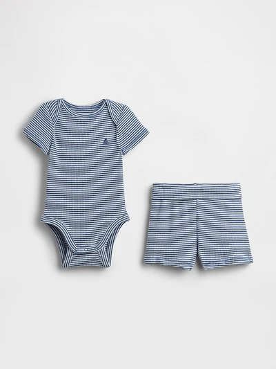 Baby Grow-With-Me TinyRib Short Set