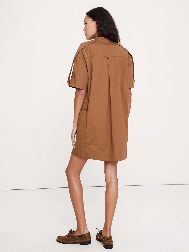 Utility Shift Mini Dress