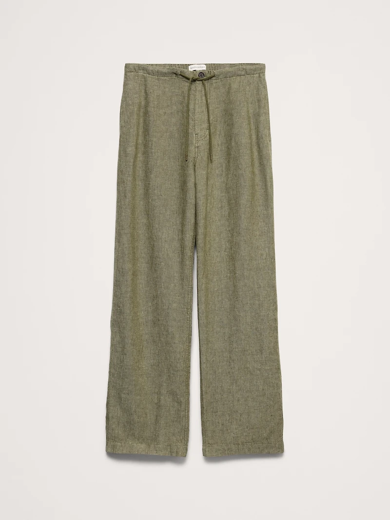 Relaxed Linen Pull-on Beach Pant