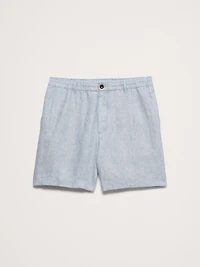 7" Linen Pull-On Short
