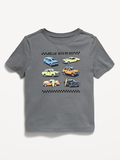 T-shirt à manches courtes à imprimé unisexe pour tout-petit