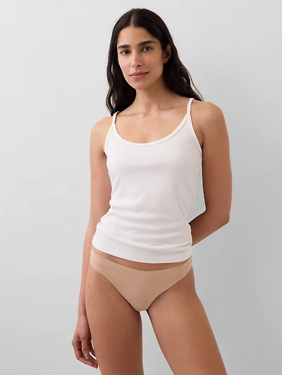 Organic Stretch Cotton No Show Bikini