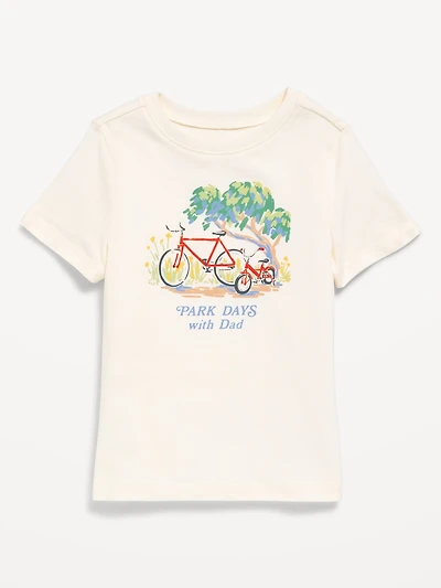 T-shirt à manches courtes à imprimé unisexe pour tout-petit