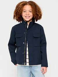 Water-Resistant Utility Jacket for Boys