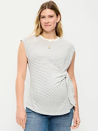 Haut de maternité en jersey noué sur le côt