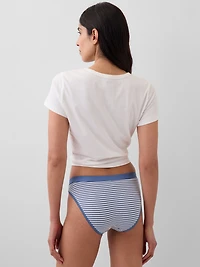 Organic Stretch Cotton Logo Bikini